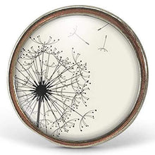Charger l'image dans la galerie, Bague Ciseaux Cabochon, "Pissenlits",   argenté (ref.91a)