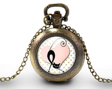 Charger l'image dans la galerie, Montre gousset "Le chat",   bronze (ref.65)