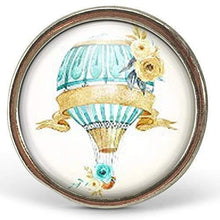 Charger l'image dans la galerie, Bague Cabochon - Ballon "ballon doux", argenté  (ref.18a)