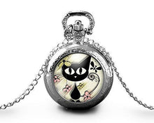 Charger l'image dans la galerie, Montre gousset "Le Chat du Printemps", argenté(ref.71a)