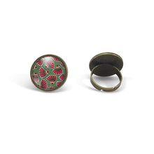 Charger l'image dans la galerie, Bague Cabochon - Cire "Cire Africaine" , bronze (ref.24)