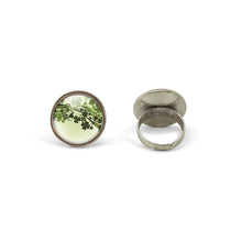 Charger l'image dans la galerie, Bague Cabochon - "Porte-bonheur" Shaddock -  argenté (ref.47a)