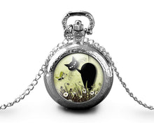 Charger l'image dans la galerie, Montre gousset "Le Chat dans le pré", Argent (ref.702a)
