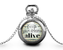 Charger l'image dans la galerie, Montre gousset "sweet dreams",    argentéé (ref.76a)