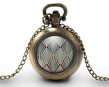 Charger l'image dans la galerie, Montre gousset  Diamant "diamants abstraits"    bronze (ref.17)