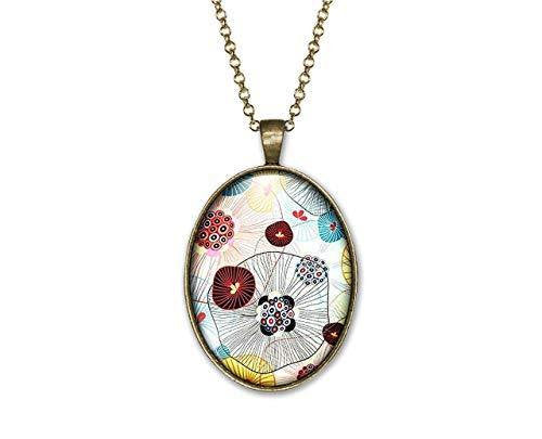 Collier Cabochon Fleur 