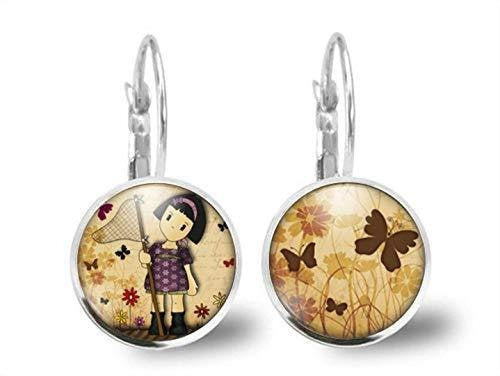 Boucles d'oreilles Cabochon Petite Fille 