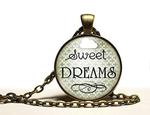 Collier cabochon, collier illustré 