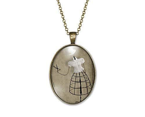 Collier Cabochon, Ciseaux, Mannequin 