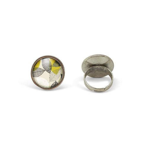 Bague Cabochon - Feuille 