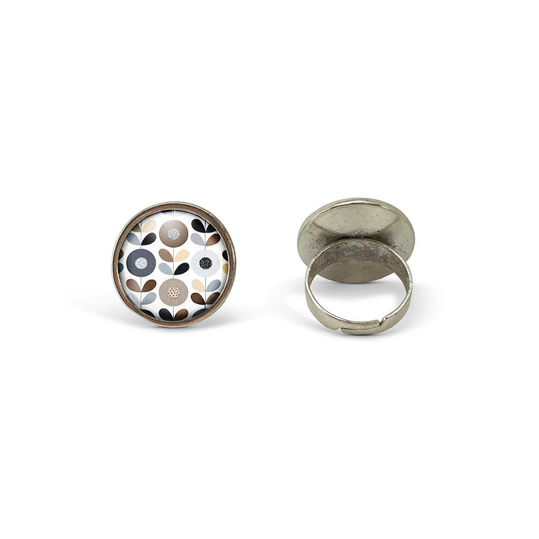 Bague Cabochon - Fleur 