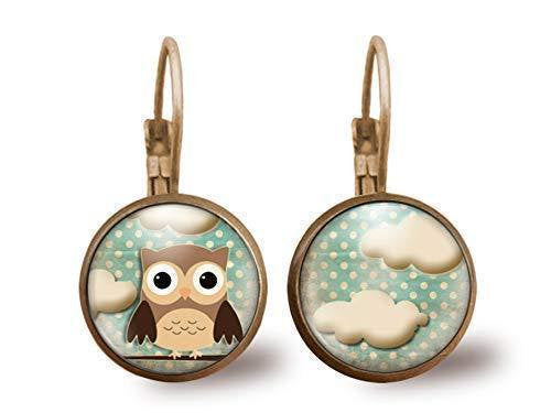 boucles d'oreilles cabochon 