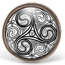 Charger l'image dans la galerie, Bague Cabochon "bretagne", argenté (ref.92a)