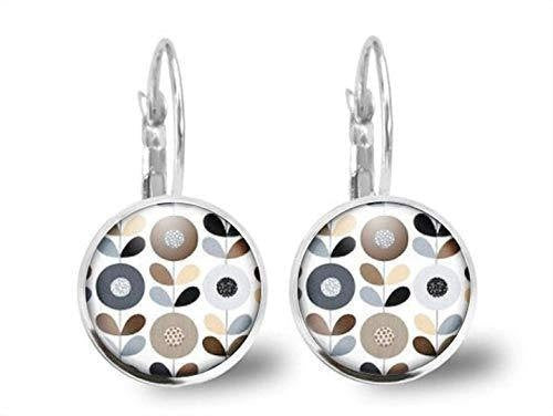 Boucles d'oreilles Fleur Cabochon 