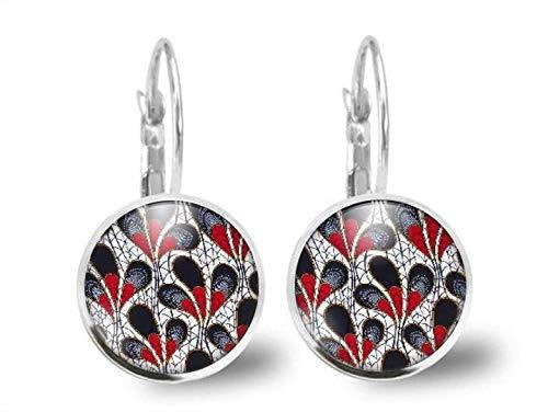 Boucles d'oreilles Fleur Cabochon 