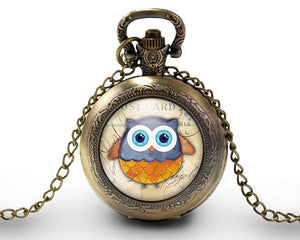 Montre gousset "la chouette estampillée",  bronze (ref.87)