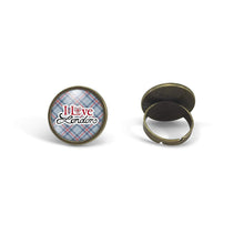 Charger l&#39;image dans la galerie, Bague Cabochon, Londres &quot;i Love London&quot; -   bronze (ref.36)