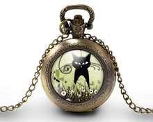 Charger l&#39;image dans la galerie, Montre gousset &quot;le chat dans le pré&quot;, bronze (ref.701)
