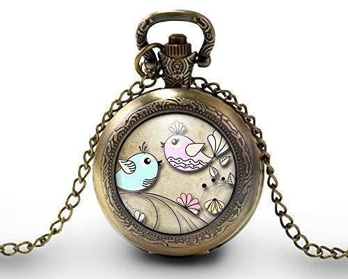 Montre gousset collier petite fille, 