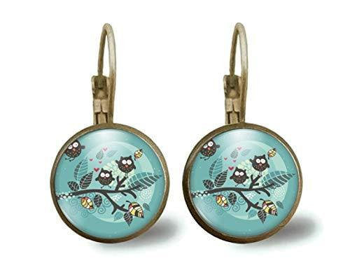 boucles d'oreilles cabochon 