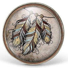 Charger l&#39;image dans la galerie, Bague Cabochon &quot;l&#39;attraperêves&quot;, argenté(ref.691a)