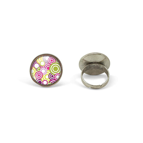 Bague Cabochon - Pois 