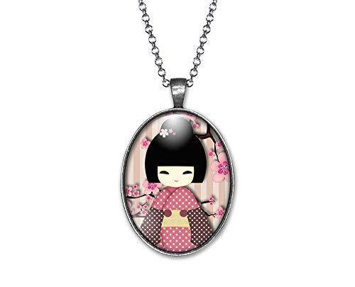 Collier Cabochon, Kokeshi 