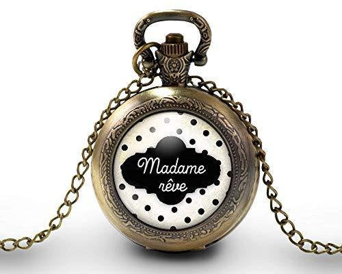 Montre gousset, nuage, rêve 