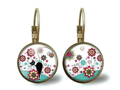 boucles d'oreilles cabochon 