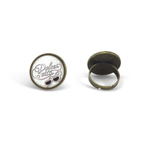 Charger l&#39;image dans la galerie, Bague cabochon &quot;la dolce vita&quot;,bronze (ref.64)