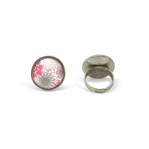 Bague Cabochon - Fleur 
