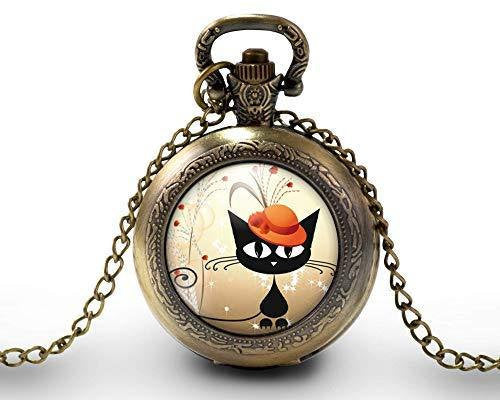 Montre gousset  Chat 