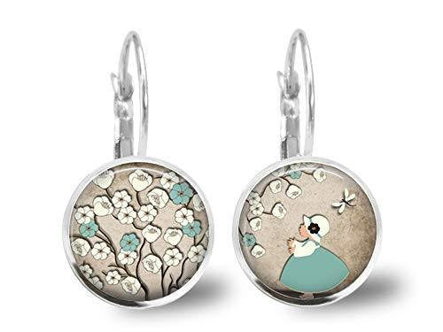 Boucles d'oreilles cabochon 
