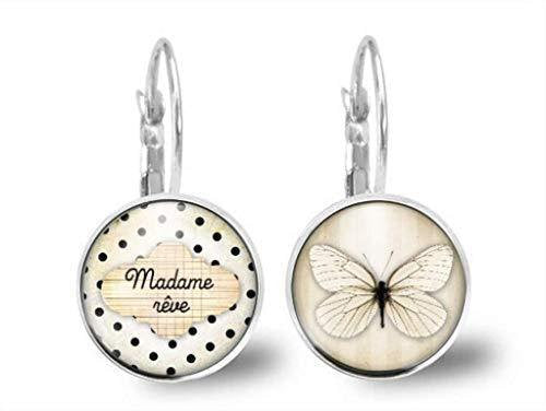 Boucles d'oreilles Cabochon Nuage 