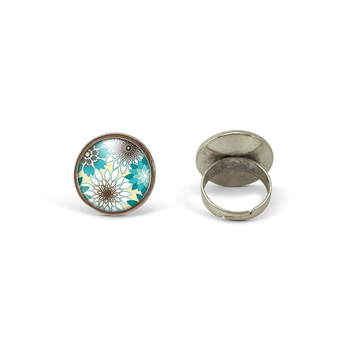 Bague Cabochon - Fleur 