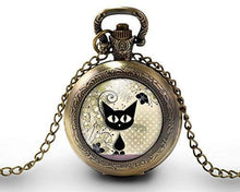 Charger l&#39;image dans la galerie, Montre gousset  Chat &quot;le chaton&quot;    bronze (ref.31)