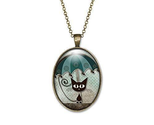 Collier Chat Cabochon 