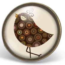 Charger l&#39;image dans la galerie, Bague cabochon &quot;l&#39;oiseau chic&quot;,bronze (ref.86)