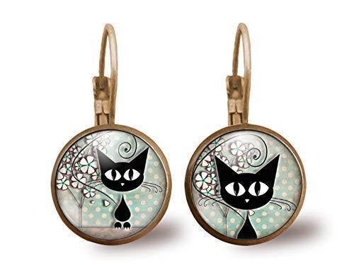 boucles d'oreilles cabochon 