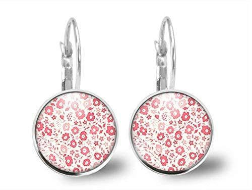 Boucles d'oreilles Fleurs Cabochon 