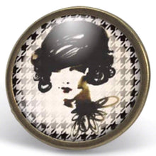 Charger l&#39;image dans la galerie, Bague Cabochon - Femme &quot;Haute Couture&quot; ,  bronze (ref.10)
