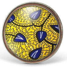 Charger l&#39;image dans la galerie, Bague Cabochon &quot;Cire Africaine&quot;, argenté (ref.66a)