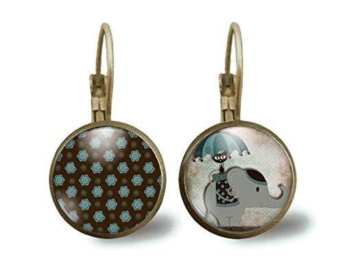 boucles d'oreilles cabochon 