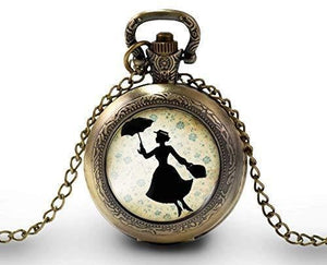 Montre gousset "mary Poppins",    bronze (ref.95)