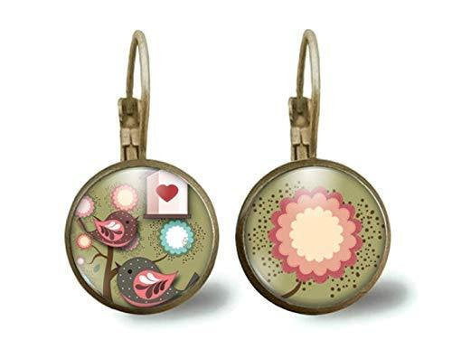 boucles d'oreilles cabochon 