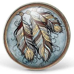 Bague Cabochon "l'attraperêves", argenté (ref.69a)