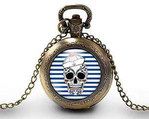 Montre gousset "le pirate",   bronze (ref.94)