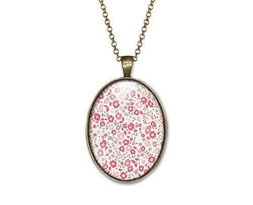 Collier Cabochon Fleurs 