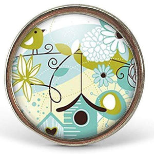 Bague Cabochon, hibou "hibou",   argenté (ref.79a)