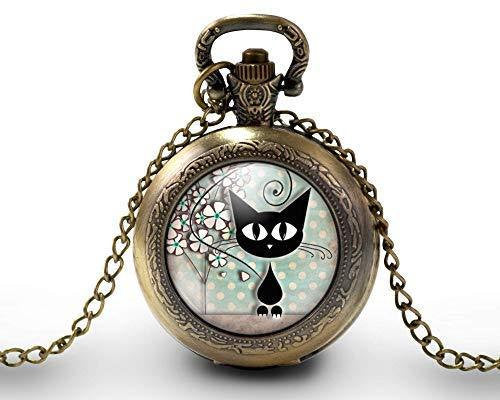 Montre gousset  Chat 